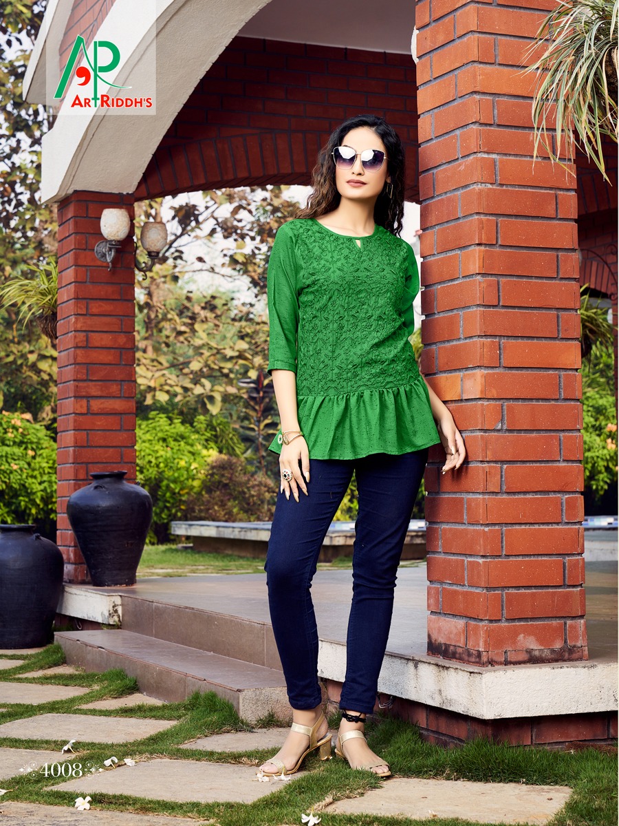 ar riddhs shrusti rayon innovative look top catalog