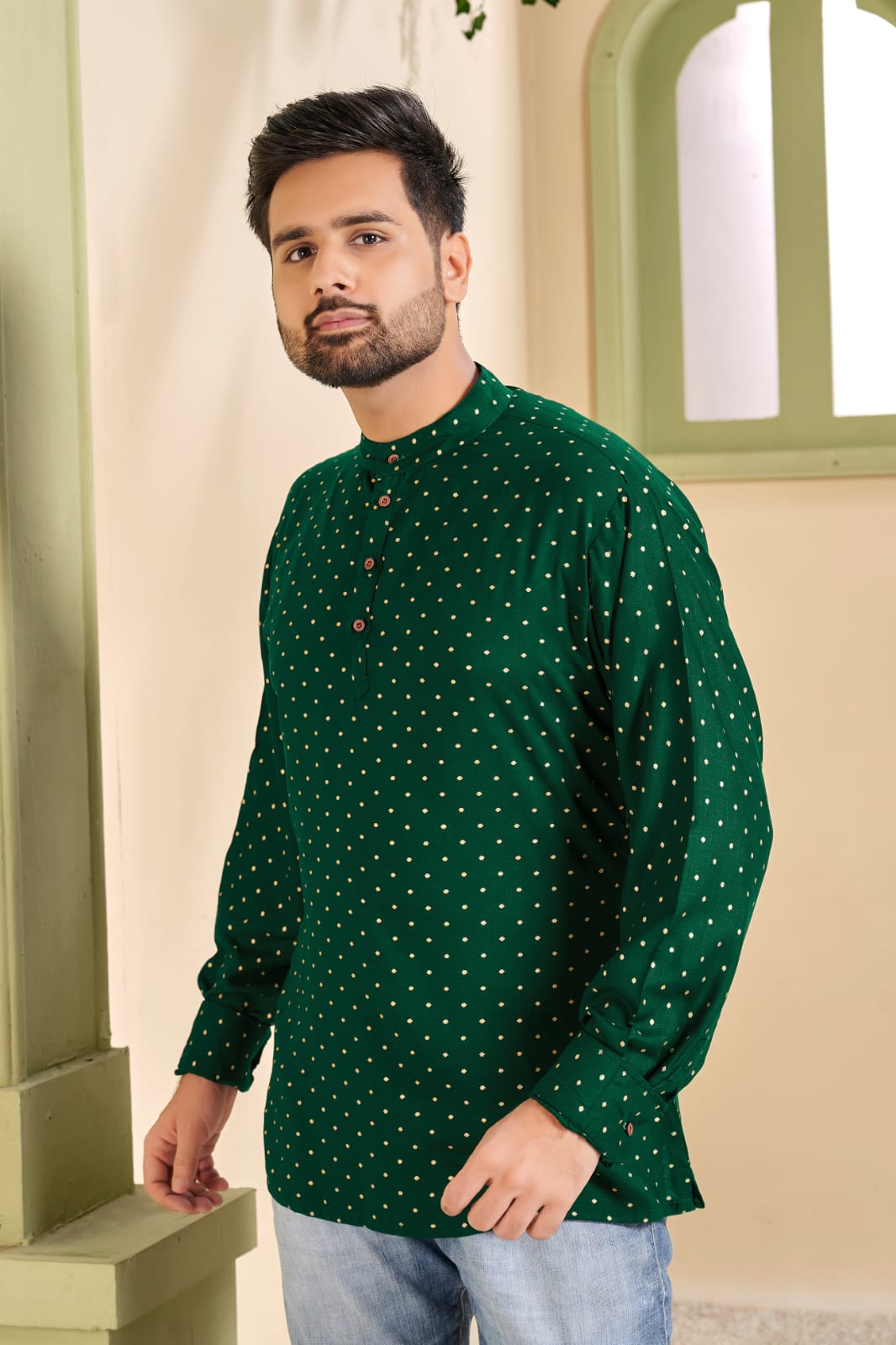 Banwery Fashion cherry rayon innovative look combo of Short Kurta with and Short Top catalog