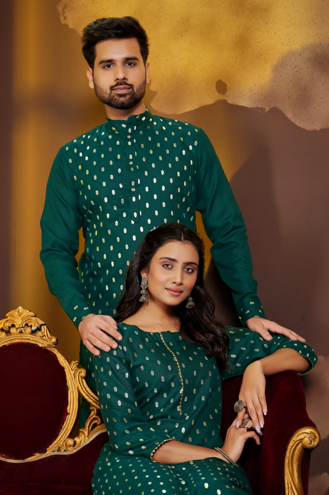 Banwery Fashion couple dream attrective look Kurta with Payjama and Kurti with Pants catalog