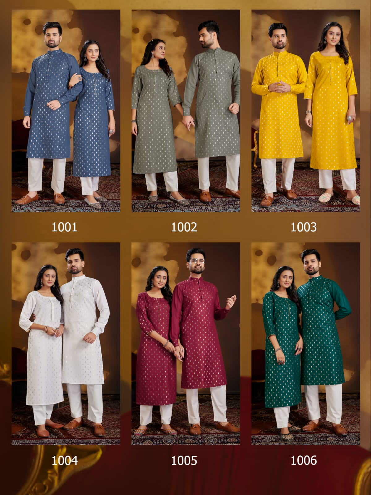 Banwery Fashion couple dream attrective look Kurta with Payjama and Kurti with Pants catalog