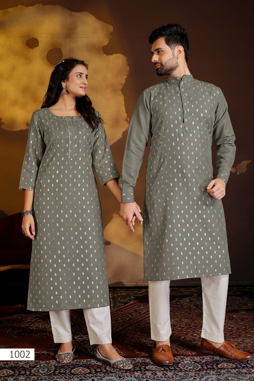 Banwery Fashion couple dream attrective look Kurta with Payjama and Kurti with Pants catalog