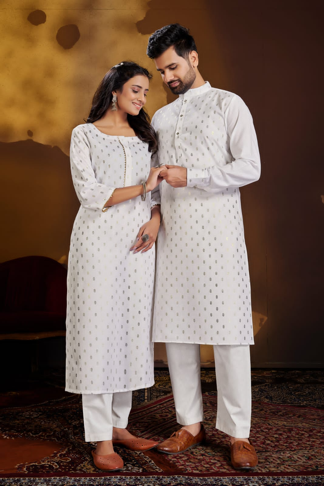 Banwery Fashion couple dream attrective look Kurta with Payjama and Kurti with Pants catalog