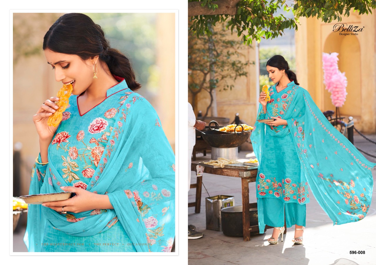 belliza designer studio namika cotton gorgeous look salwar suit catalog