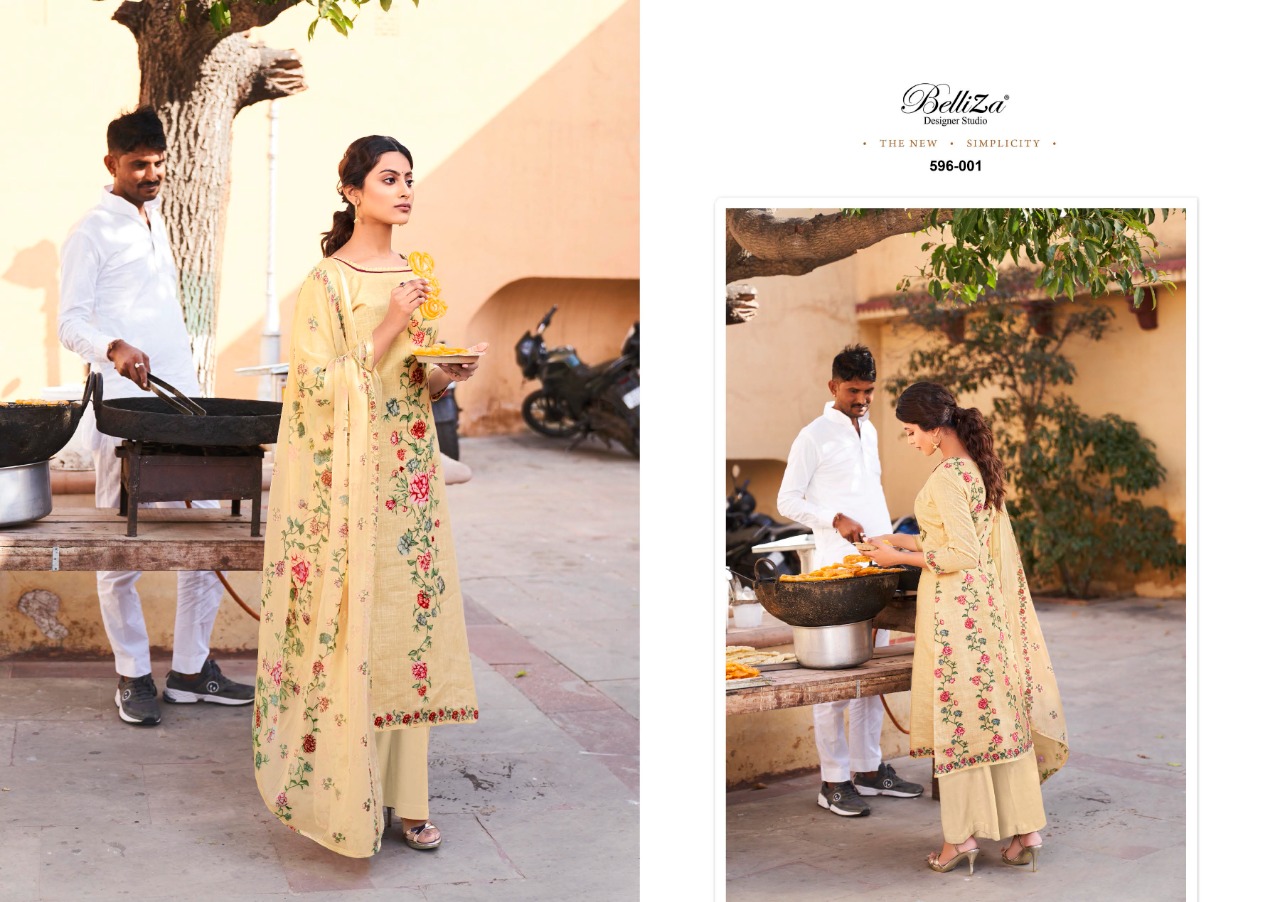 belliza designer studio namika cotton gorgeous look salwar suit catalog