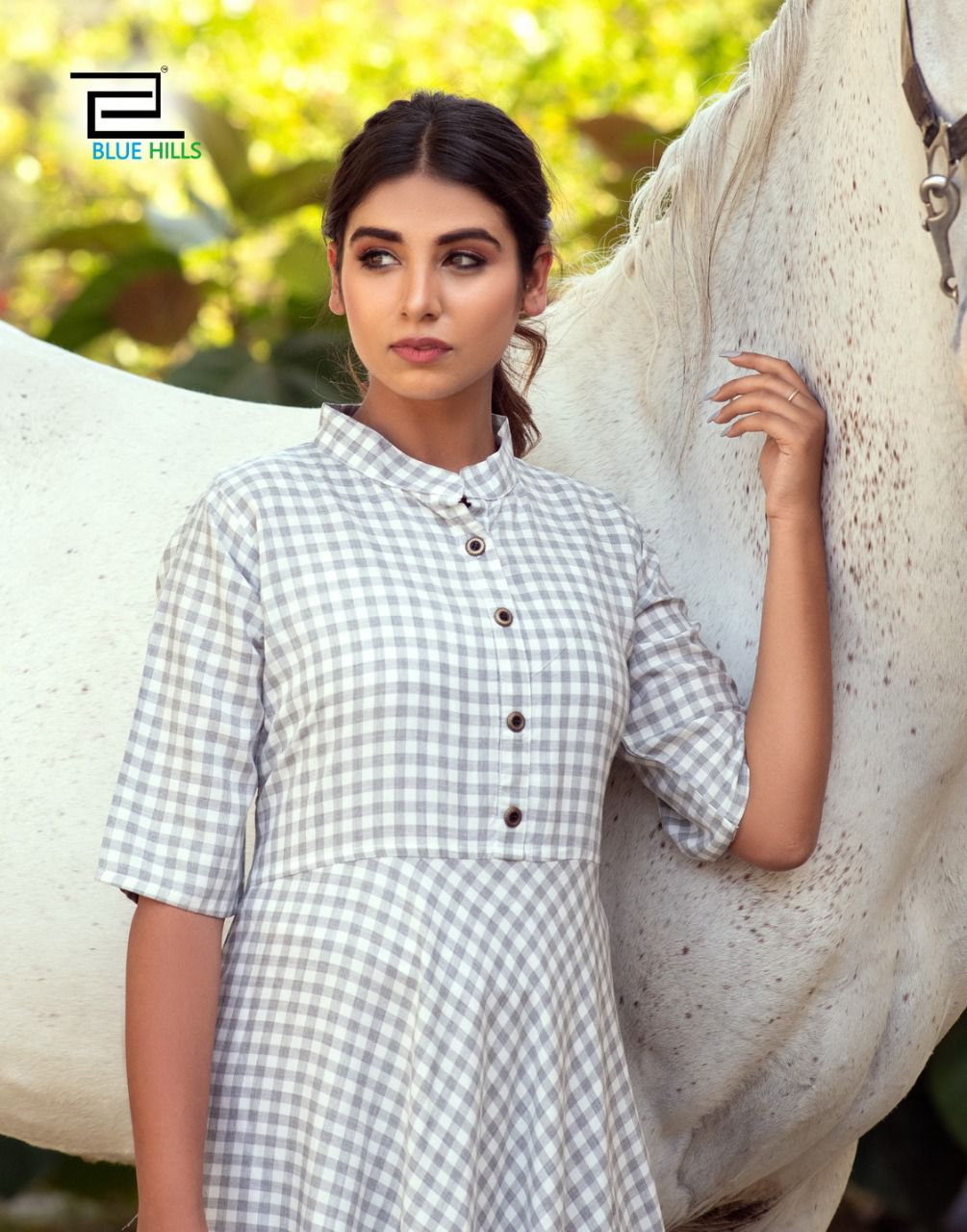 blue hills checksmate vol 10 rayon exclusive print kurti catalog