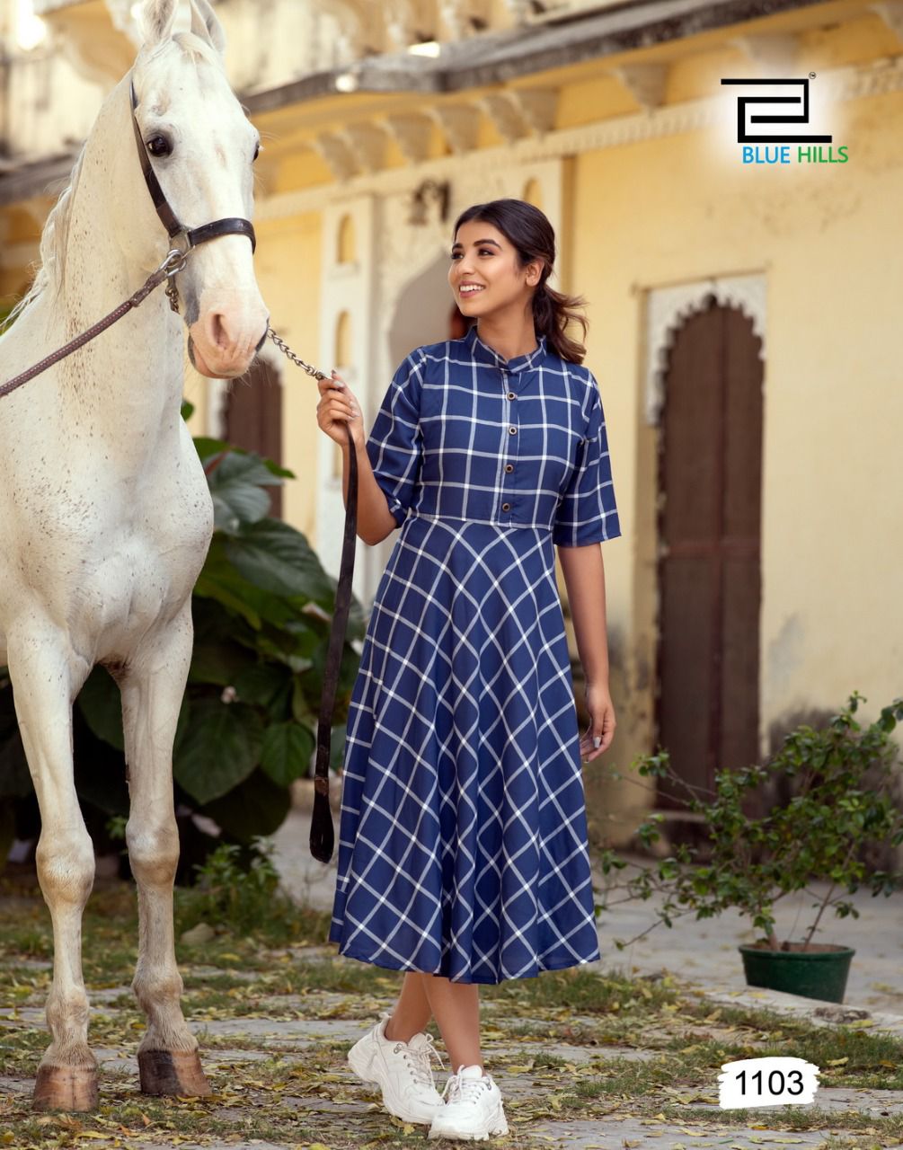 blue hills checksmate vol 10 rayon exclusive print kurti catalog