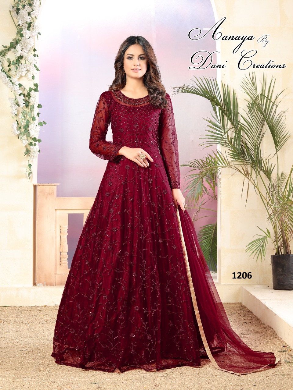 dani Aanaya 1200 Series Vol 112 net heavy Thread regal look salwar suit catalog