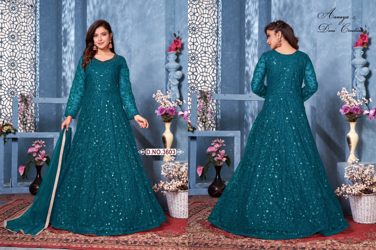 dani aanaya 3600 series  vol 136 net elegant look salwar suit catalog