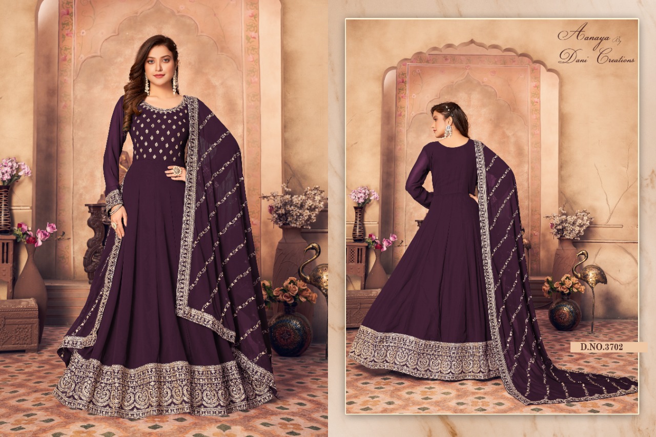 dani aanaya 3700 series vol 137 georgette catchy look salwar suit catalog