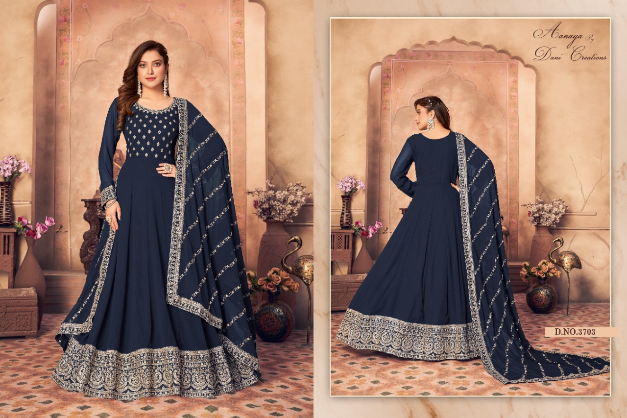 dani aanaya 3700 series vol 137 georgette catchy look salwar suit catalog