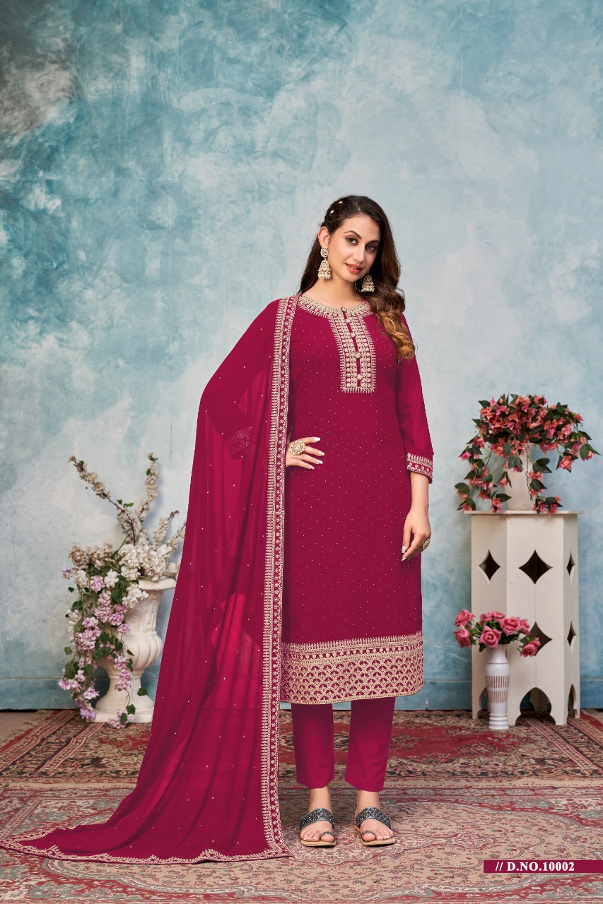 dani anjubaa vol 1 georgette new and modern style salwar suit catalog