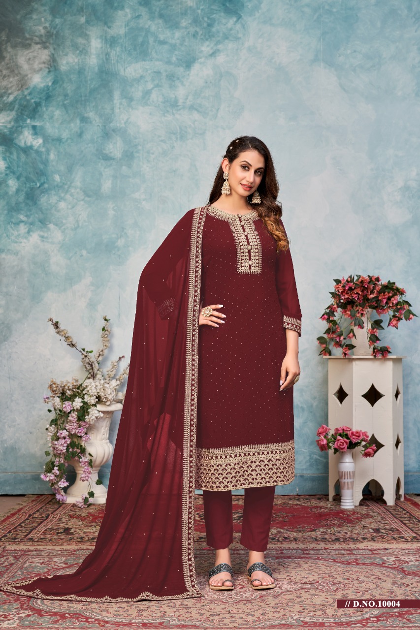 dani anjubaa vol 1 georgette new and modern style salwar suit catalog