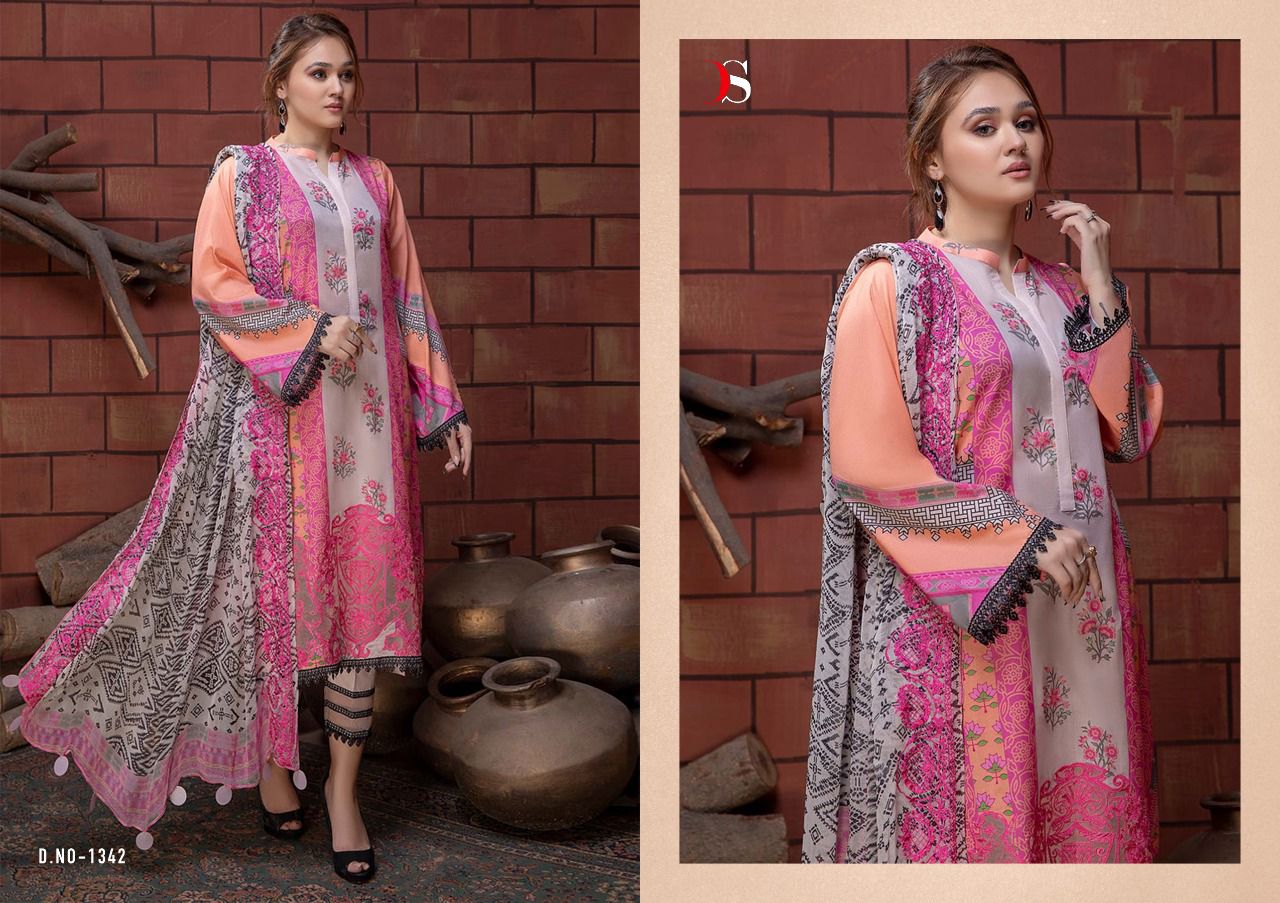 deepsy suit Charizma Beyond cotton authentic fabric salwar suit with chiffon dupatta catalog