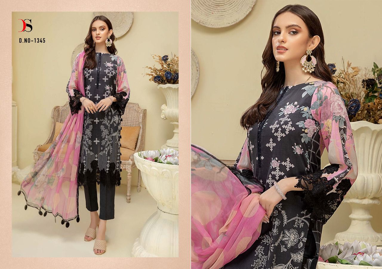 deepsy suit Charizma Beyond cotton authentic fabric salwar suit with chiffon dupatta catalog