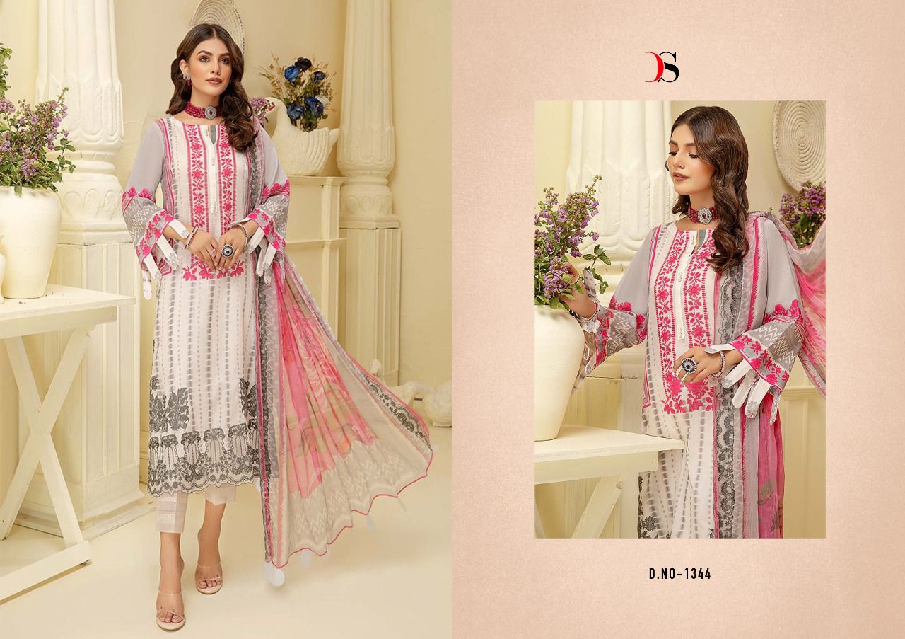 deepsy suit Charizma Beyond cotton authentic fabric salwar suit with chiffon dupatta catalog