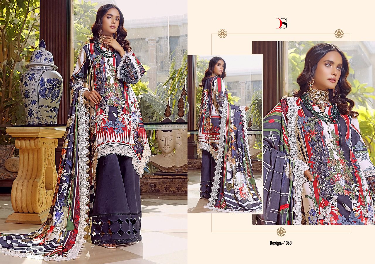 deepsy suit Firodus lawn 22 2 cotton authentic fabric salwar suit with chiffon dupatta catalog