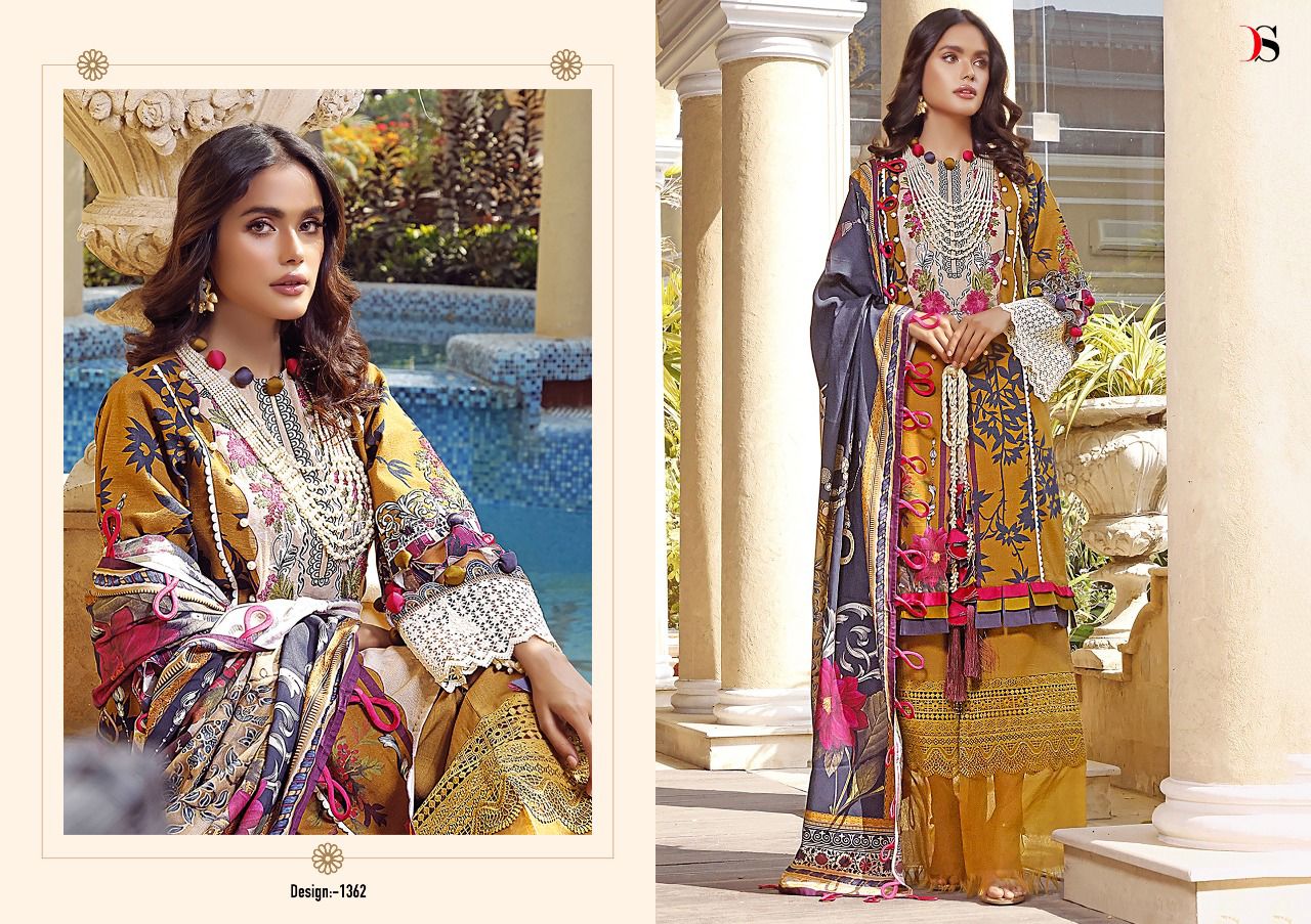 deepsy suit Firodus lawn 22 2 cotton authentic fabric salwar suit with chiffon dupatta catalog