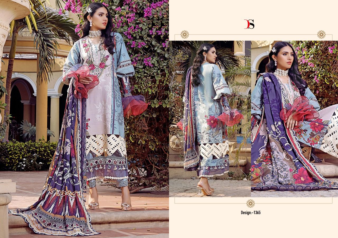 deepsy suit Firodus lawn 22 2 cotton authentic fabric salwar suit with chiffon dupatta catalog