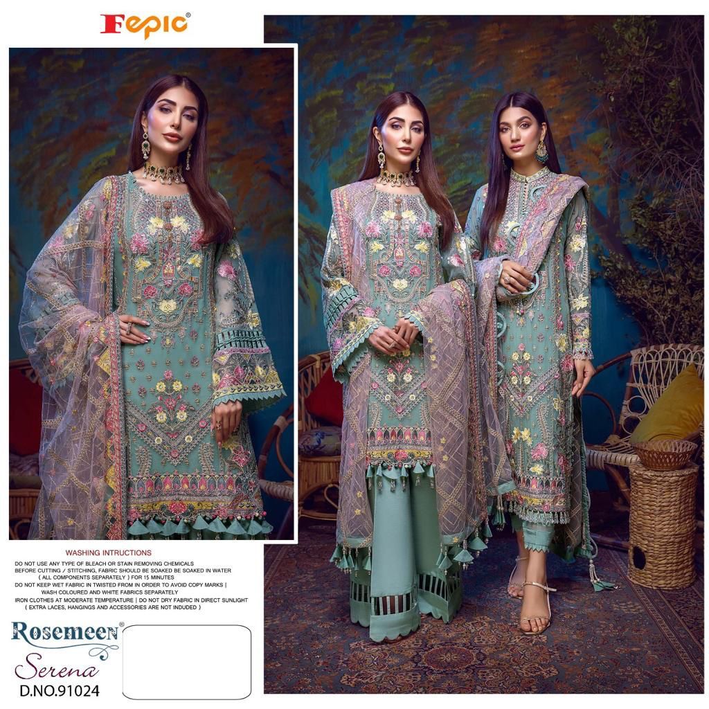 Fepic rosemeen 91024 georgette callasic tredy  look salwar suit single