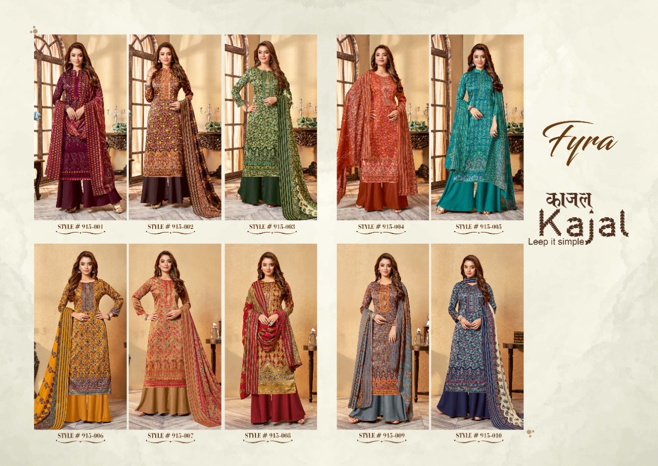 fyra designing kajal zam exclusive print salwar suit catalog