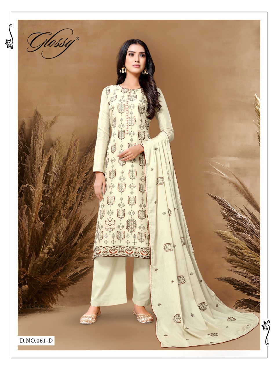 glossy d no 61 viscose innovative style salwar suit catalog