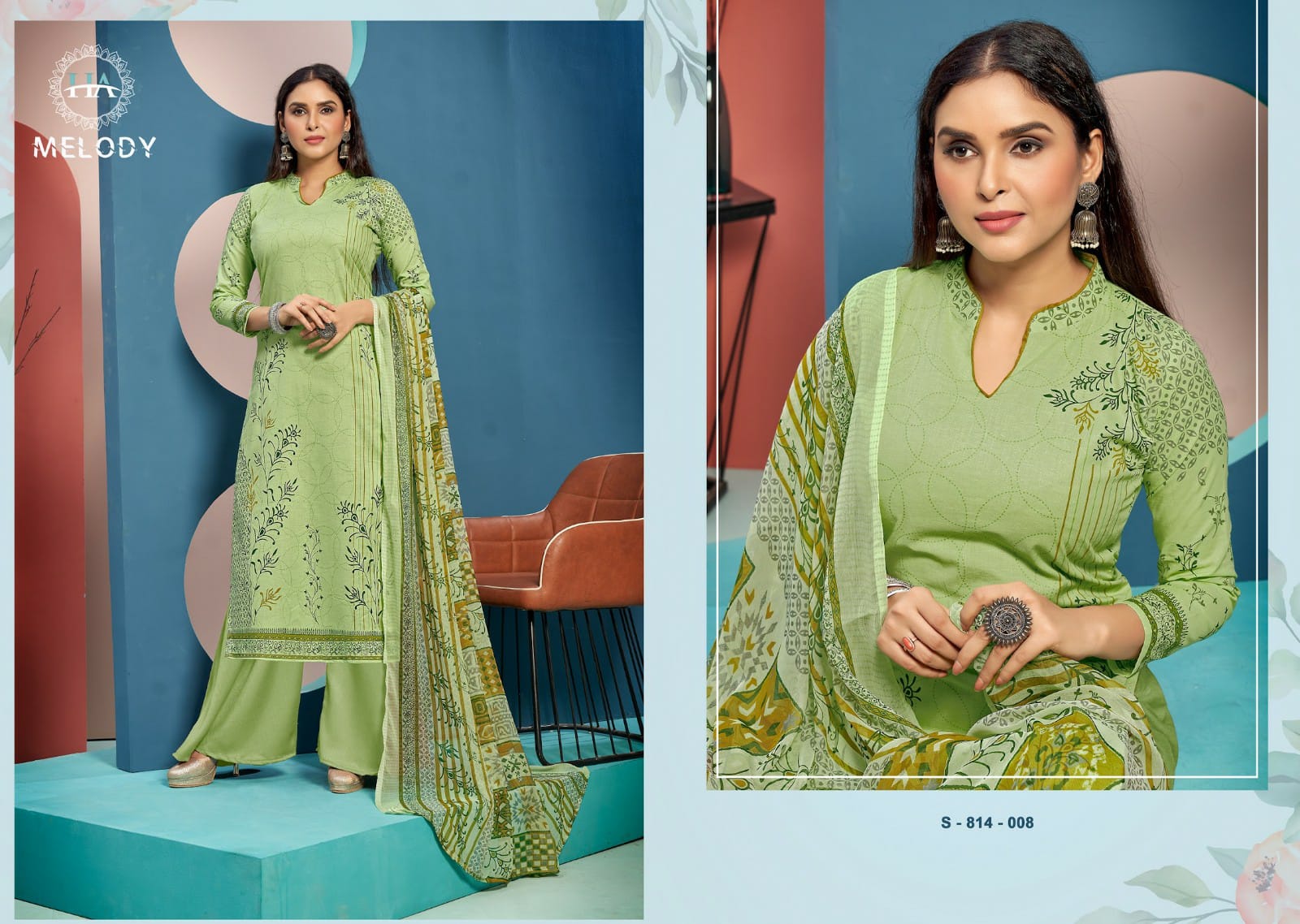 Harshit Fashion alok suit melody cambric cotton innovative print salwar suit catalog