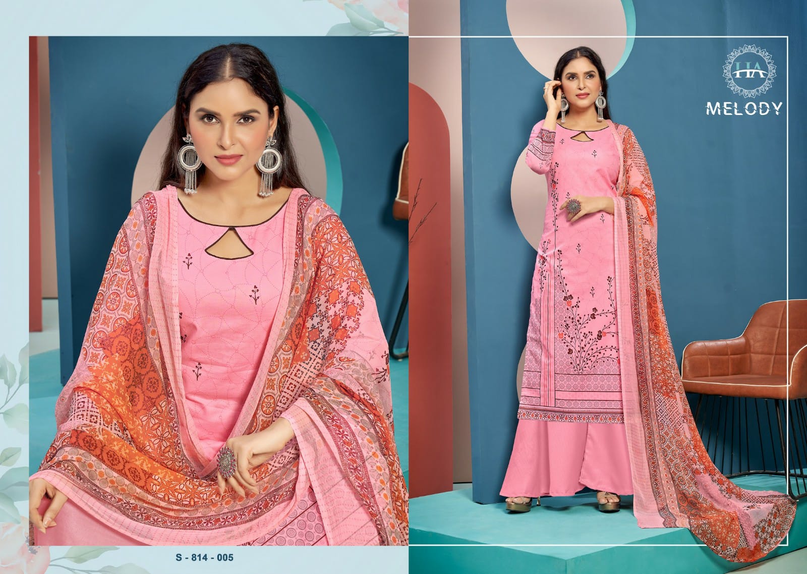 Harshit Fashion alok suit melody cambric cotton innovative print salwar suit catalog