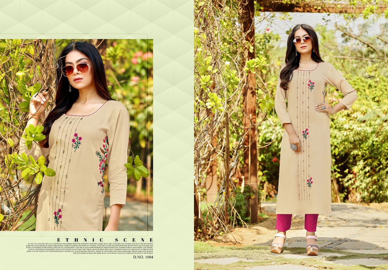 jinesh nx aaliya vol 2 rayon decent look kurti catalog