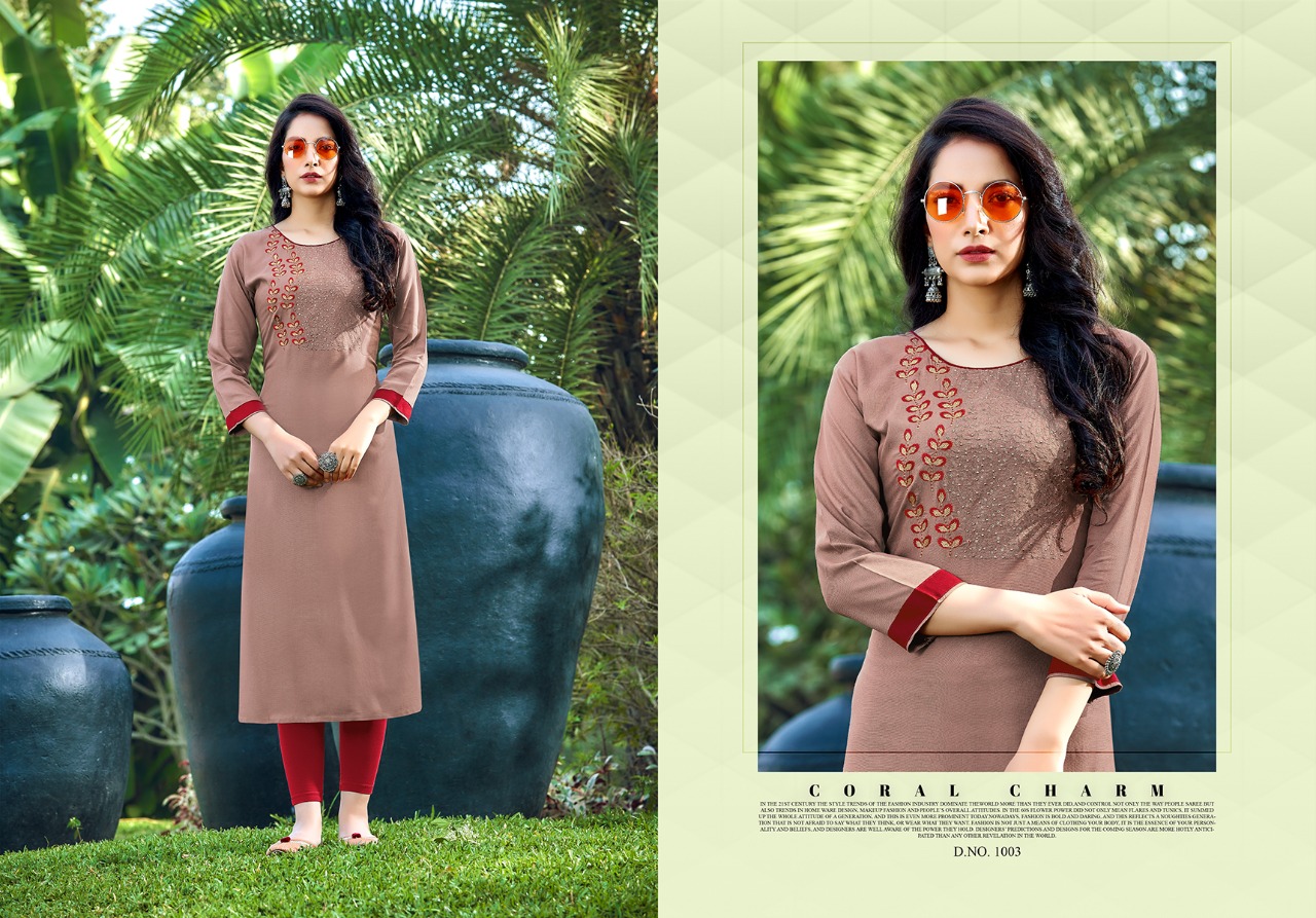 jinesh nx aaliya vol 2 rayon decent look kurti catalog