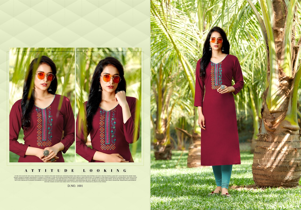 jinesh nx aaliya vol 2 rayon decent look kurti catalog