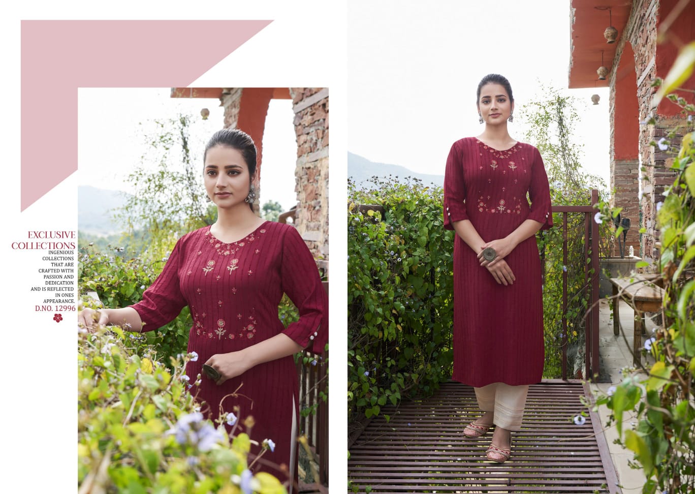 kalaroop by kajree angel rayon astonishing look kurti catalog