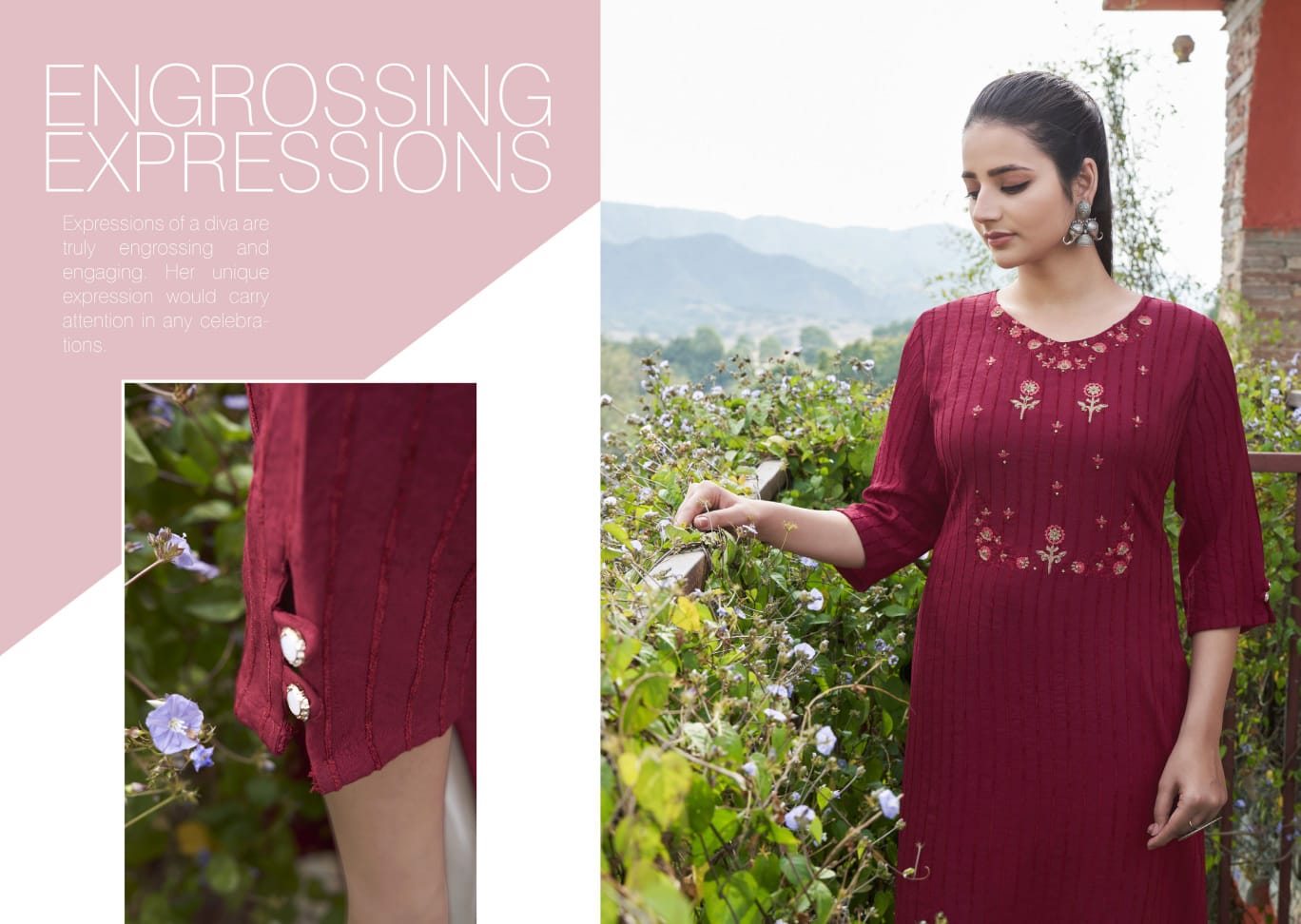 kalaroop by kajree angel rayon astonishing look kurti catalog