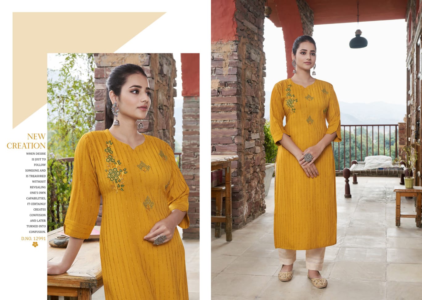 kalaroop by kajree angel rayon astonishing look kurti catalog