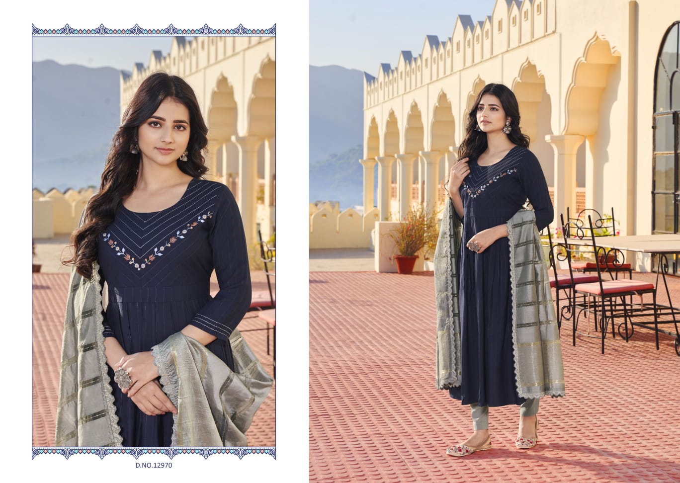 kalaroop by kajree Olivia fancy innovative style top pent with dupatta catalog