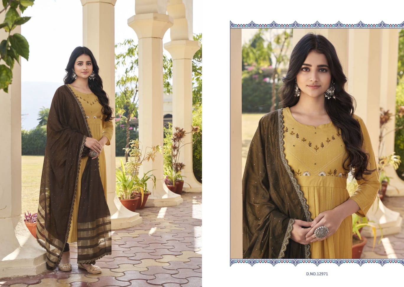 kalaroop by kajree Olivia fancy innovative style top pent with dupatta catalog