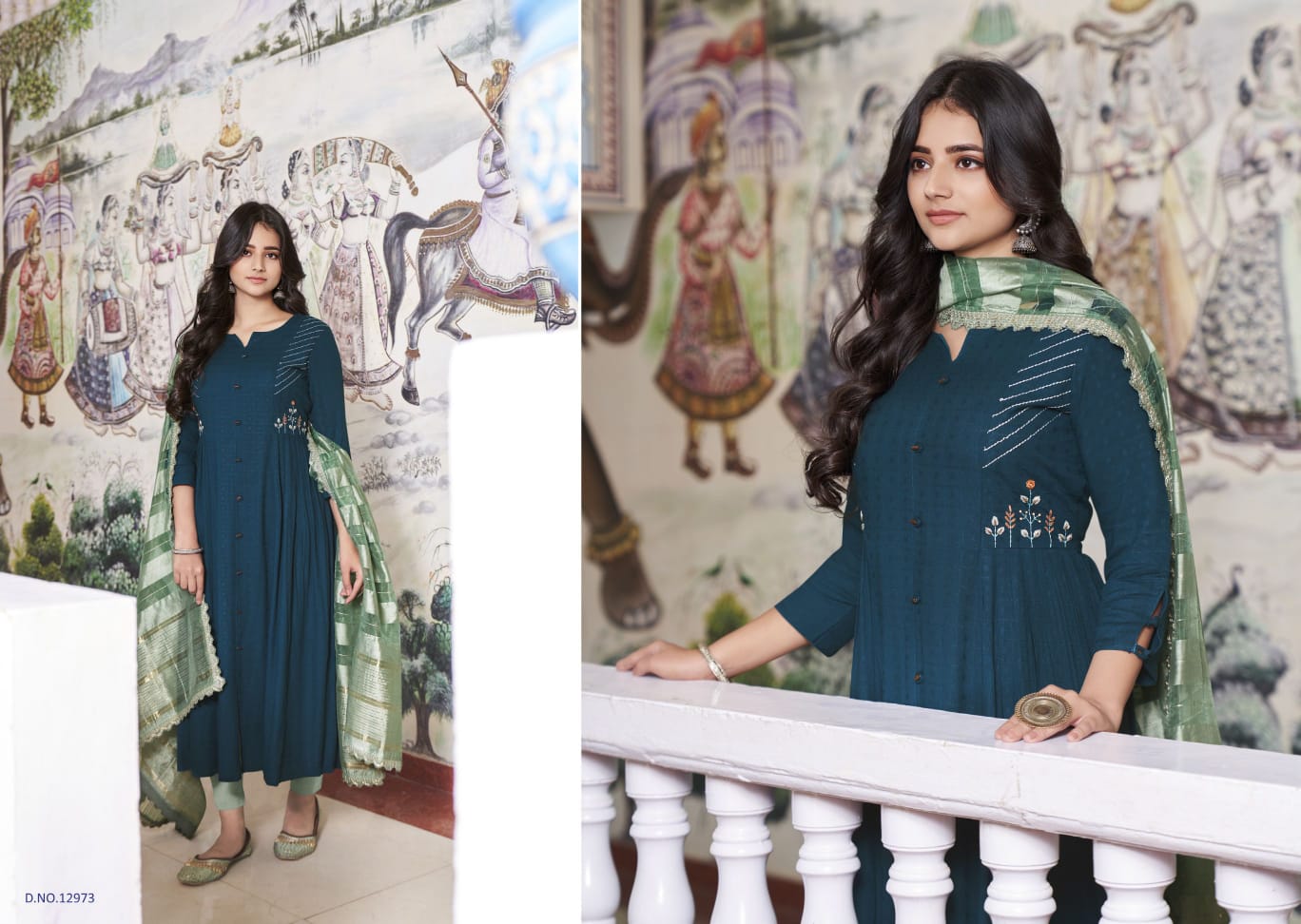 kalaroop by kajree Olivia fancy innovative style top pent with dupatta catalog