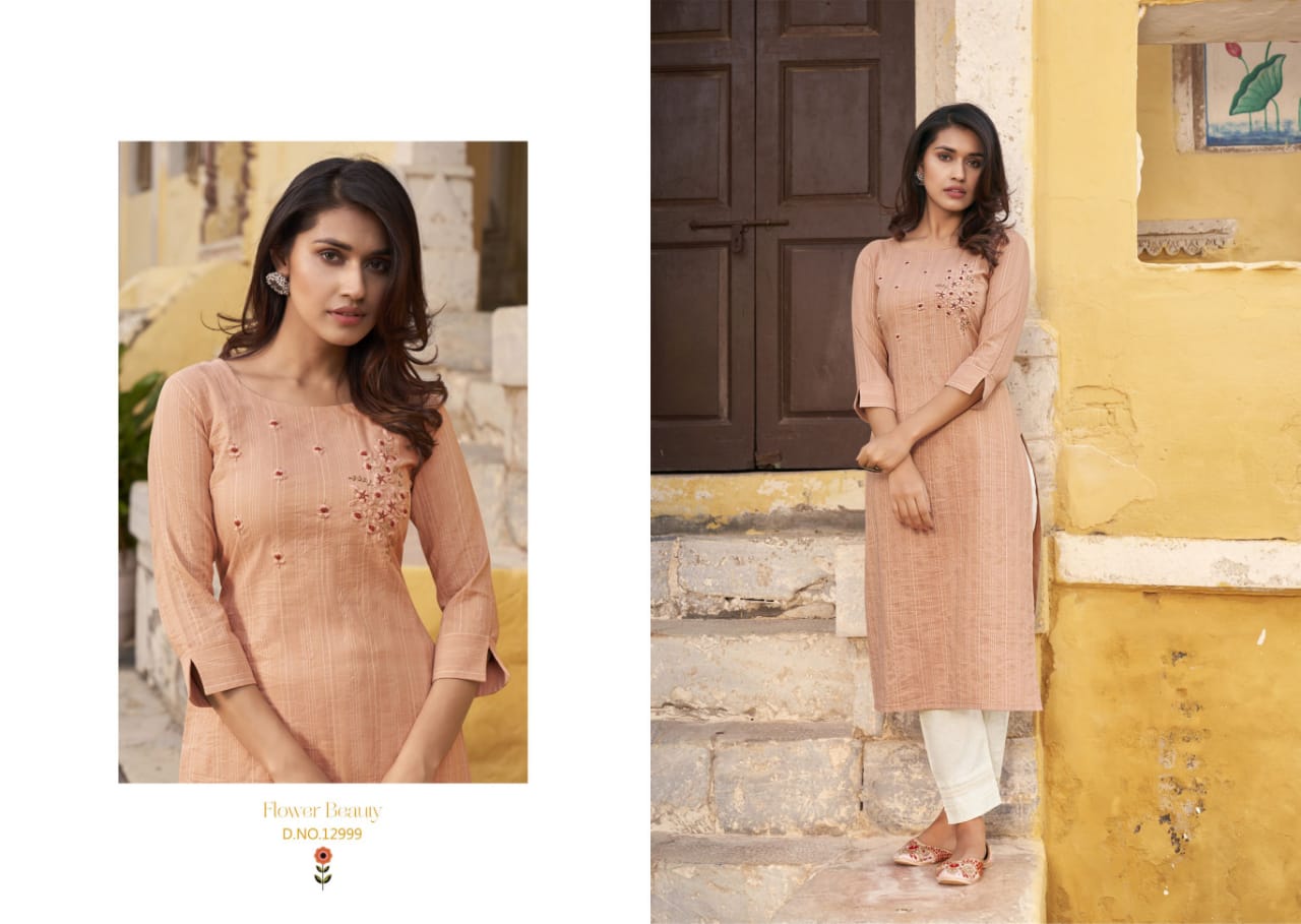 kalaroop by kajree pahal lining silk astonishing look kurti catalog