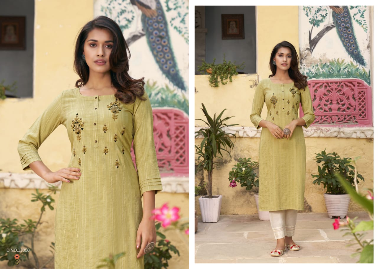 kalaroop by kajree pahal lining silk astonishing look kurti catalog