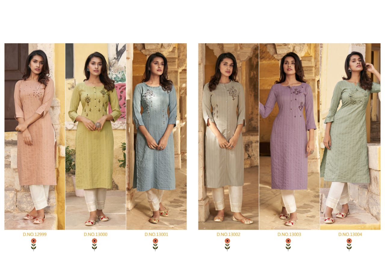 kalaroop by kajree pahal lining silk astonishing look kurti catalog