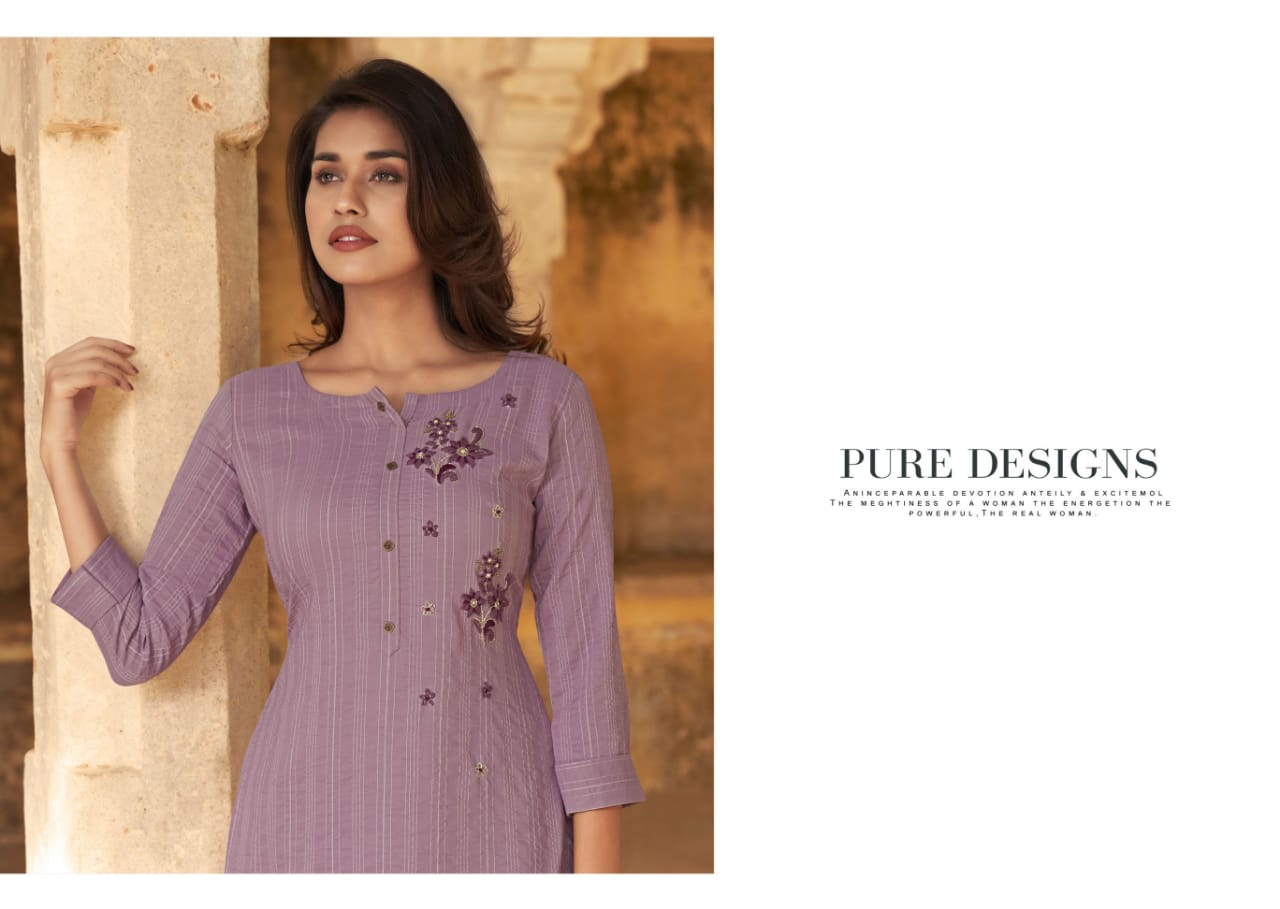 kalaroop by kajree pahal lining silk astonishing look kurti catalog