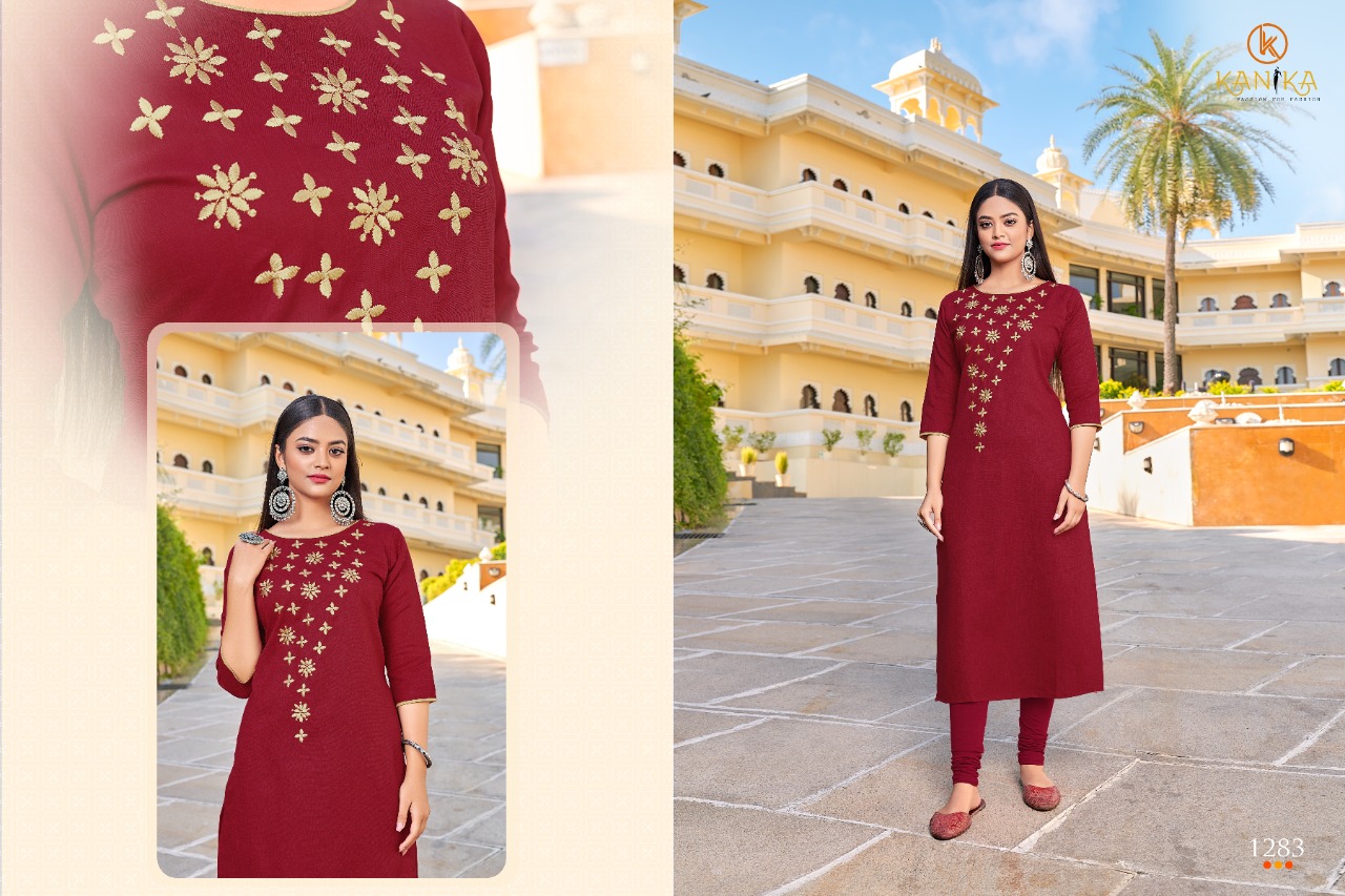 kanika Aditi Vol  11 Rubby silk innovative look kurti catalog