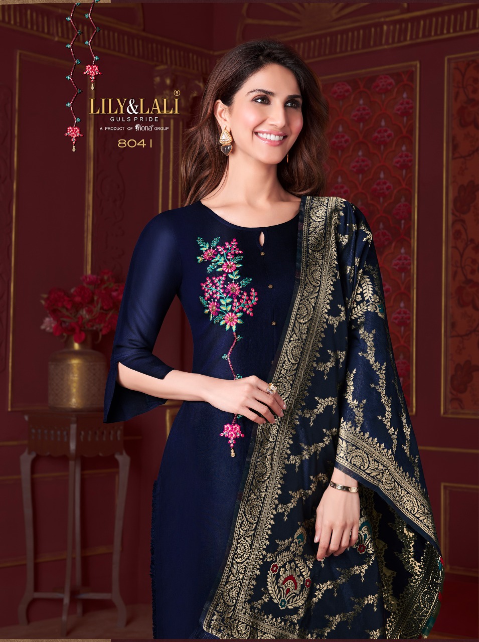 lily and lali modal new and modern style top with bottom and dupatta catalog