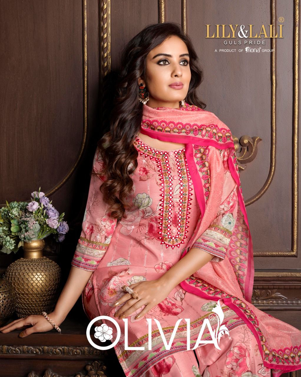 lily and lali olivia maslin new and modern style top with bottom and dupatta catalog