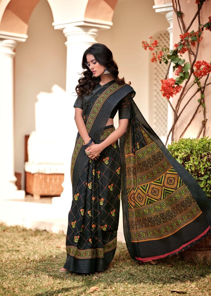 lt fashion pearl linen cotton exclusive print saree catalog