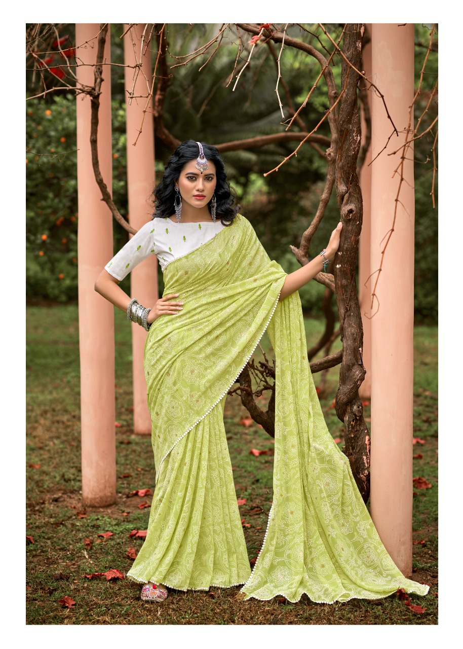 lt kashvi creation akansha georgette regal look  saree catalog