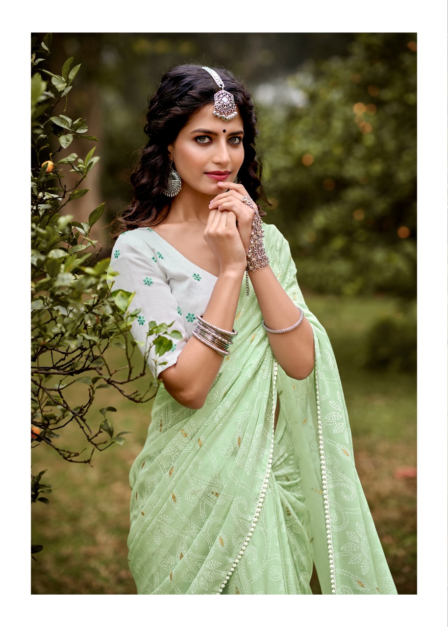 lt kashvi creation akansha georgette regal look  saree catalog