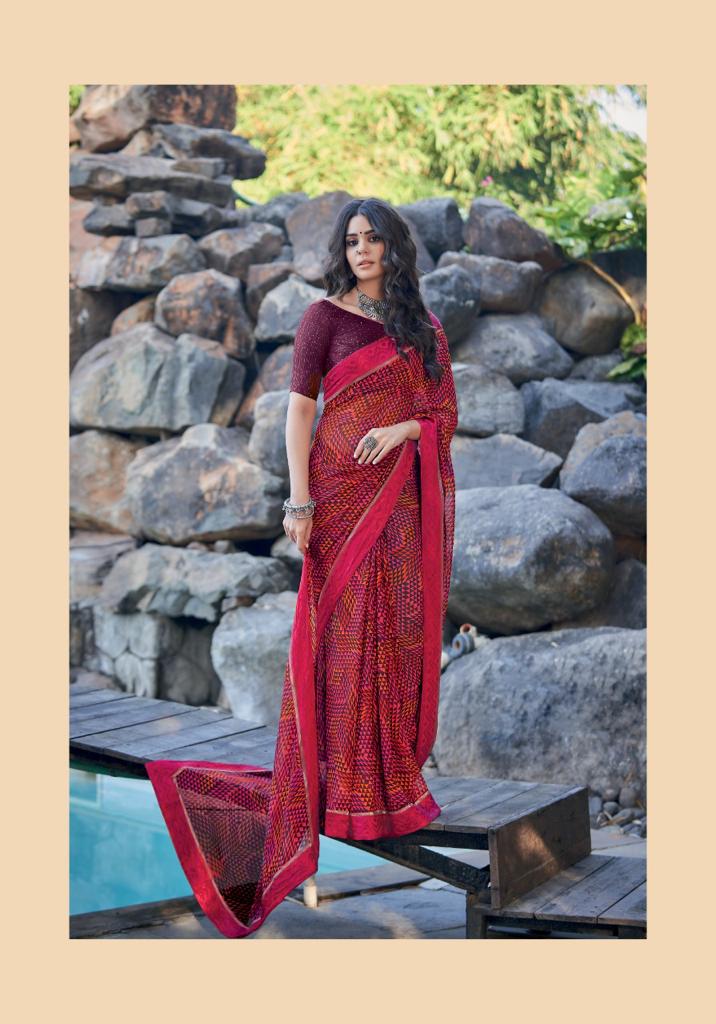 lt kashvi creation kavya georgette innovative print saree catalog