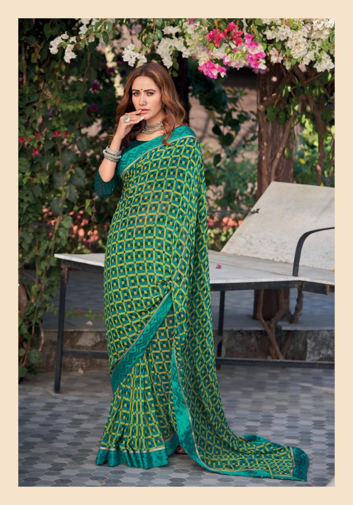 lt kashvi creation kavya georgette innovative print saree catalog