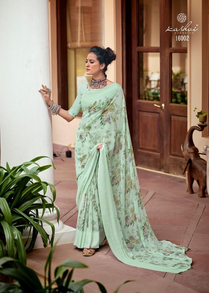 lt kashvi creation vihana georgette gorgeous look saree catalog