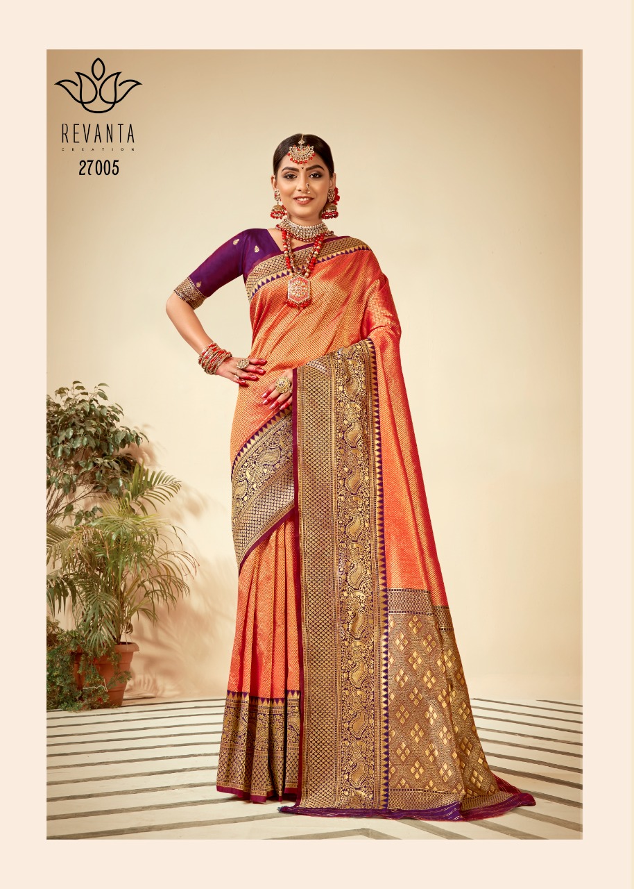 lt revanta creation vidhyut silk astonishing saree catalog